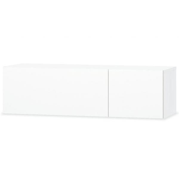 TV-Schrank Holzwerkstoff 120x40x34 cm Hochglanz-Weiß