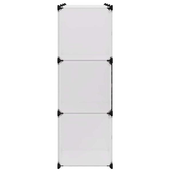 Regalsystem Würfelregal mit 9 Fächern Schwarz und Weiß