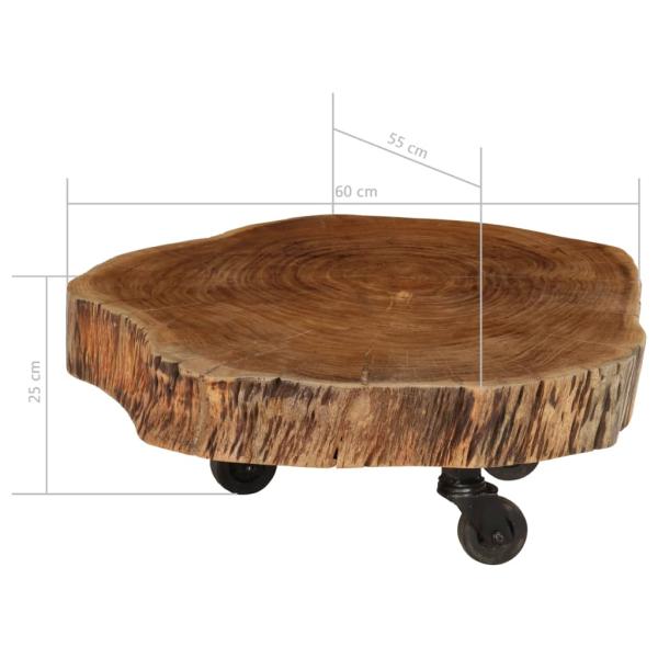 Couchtisch Massivholz Akazie 60x55x25 cm