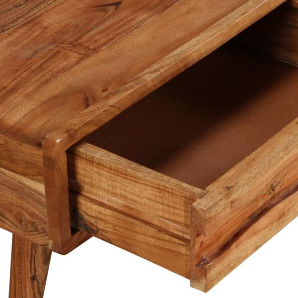 Couchtisch Massivholz mit Schublade Geschnitzt 100 x 50 x 40 cm