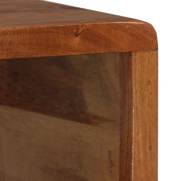 Couchtisch Massivholz mit Schublade Geschnitzt 100 x 50 x 40 cm
