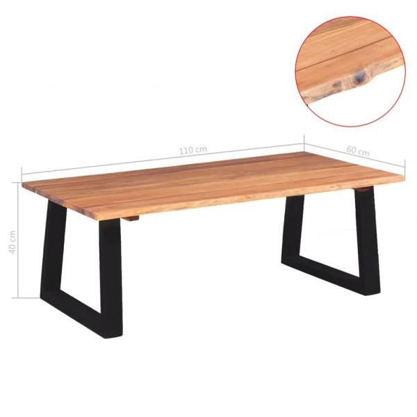 Couchtisch Massivholz Akazie 110x60x40 cm