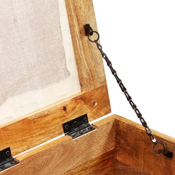 Sitzbank mit Stauraum Altholz Massiv 80x40x40 cm
