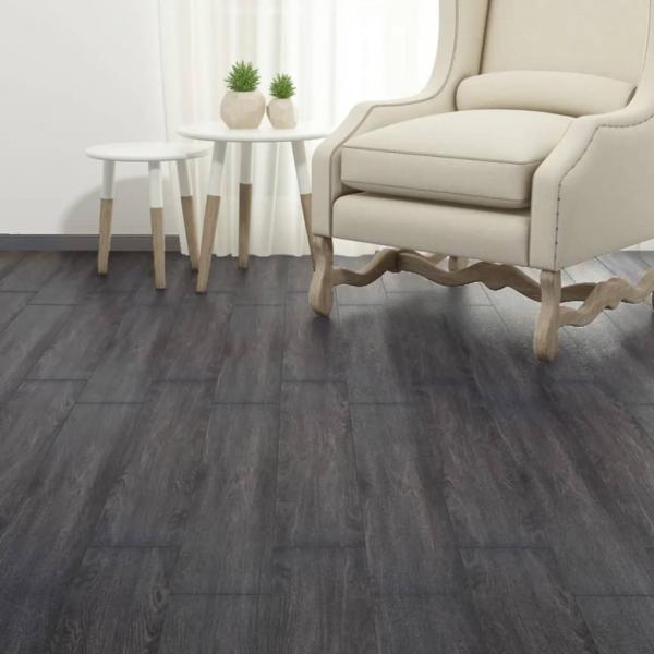 PVC-Fliesen Selbstklebend 5,02 m² 2 mm Schwarz und Weiß  