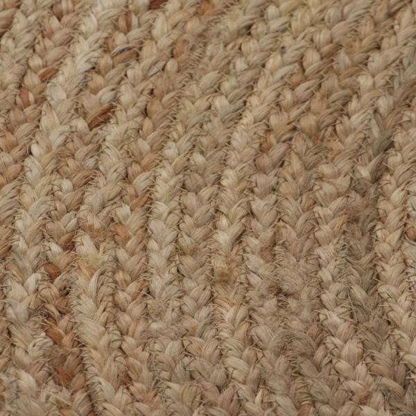 Teppich Jute Geflochten 90 cm Rund