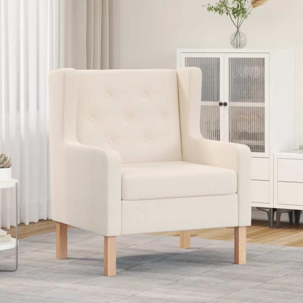 Sessel Cremeweiß Stoff