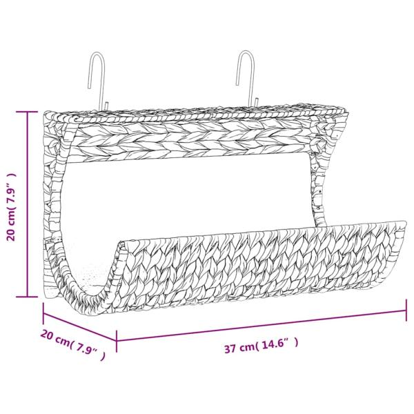 Katzenbett mit Kissen Wasserhyazinthe 35x18x18 cm