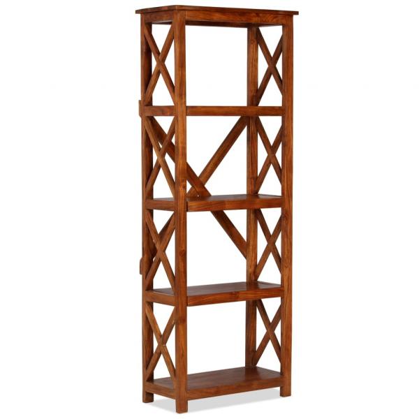 Bücherregal Massivholz mit Honigfarbenem Finish 60x30x160 cm