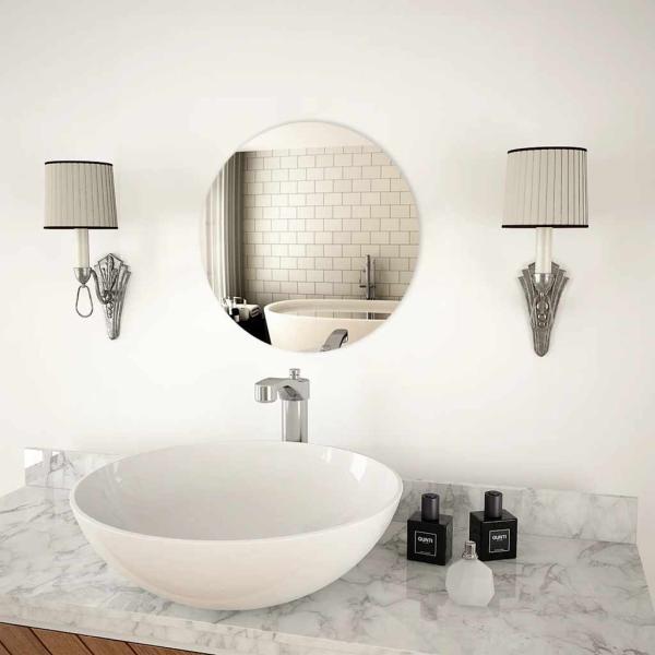 Wandspiegel 40 cm Rund Glas 