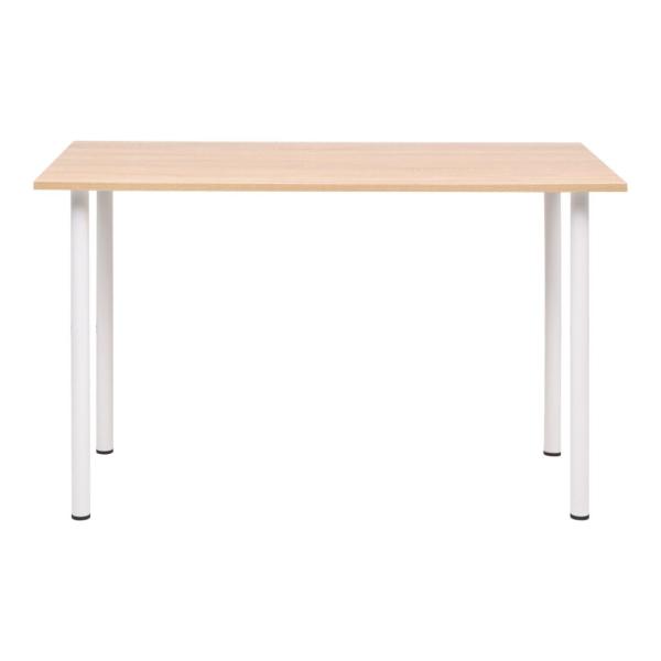 Esstisch 120×60×73 cm Eichenbraun und Weiß