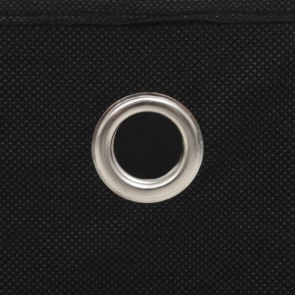 Aufbewahrungsboxen 4 Stk. Vliesstoff 32x32x32 cm Schwarz 