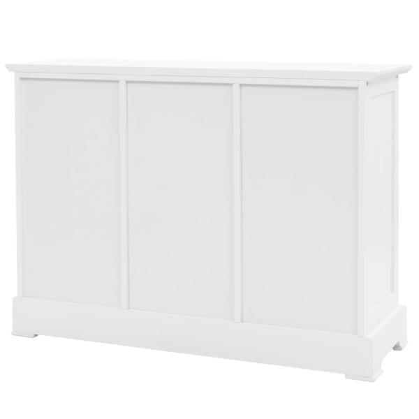 Sideboard mit 3 Türen MDF und Kiefernholz 105x35x77,5 cm