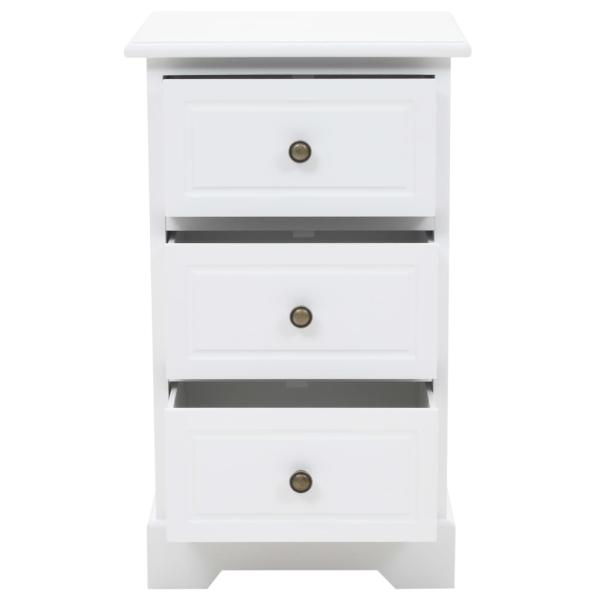 Nachtschrank MDF und Kiefernholz 35x32x59 cm
