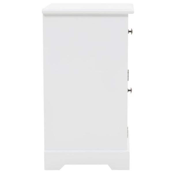 Nachtschrank MDF und Kiefernholz 35x32x59 cm