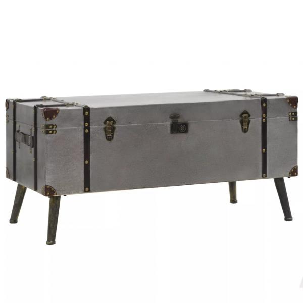 ARDEBO.de - Couchtisch MDF und Aluminium 102x51x47,5 cm