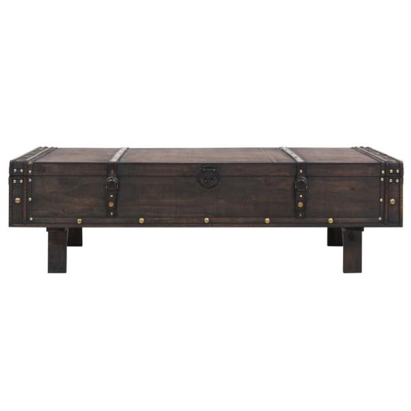 Couchtisch Massivholz Vintage-Stil 120x55x35 cm