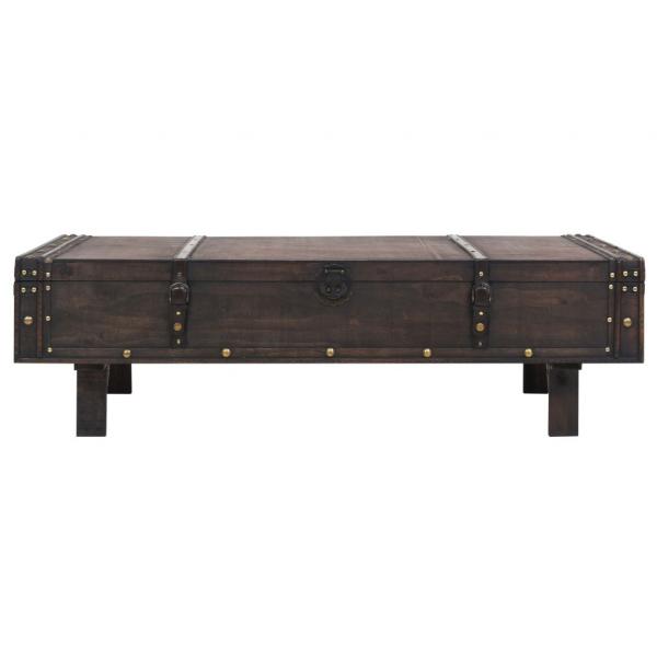 Couchtisch Massivholz Vintage-Stil 120x55x35 cm