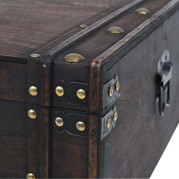 Couchtisch Massivholz Vintage-Stil 120x55x35 cm