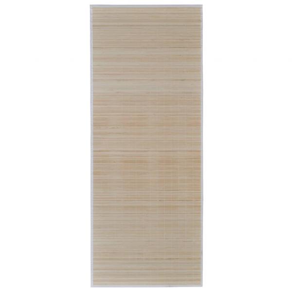 Teppich Bambus 100 x 160 cm Natur
