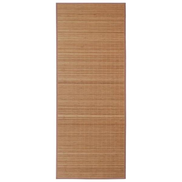 Teppich Bambus 100 x 160 cm Braun