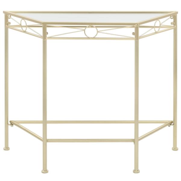 Beistelltisch Vintage-Stil Metall 87x34x73 cm Gold 