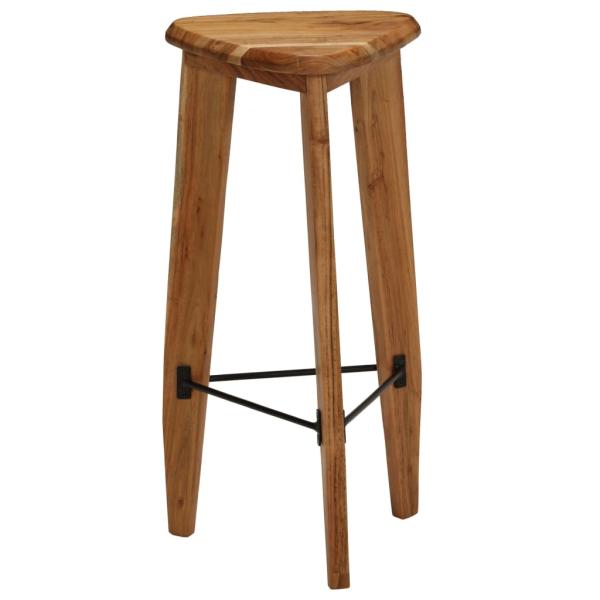 Barhocker 2 Stk. Akazie Massivholz