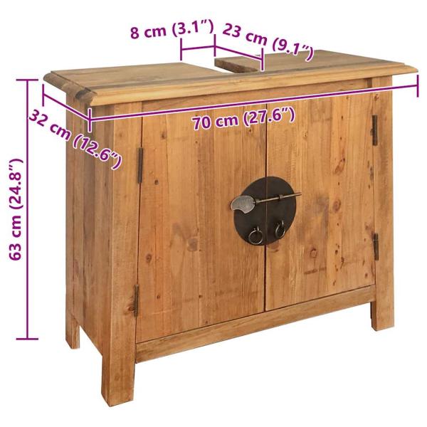 Badmöbel-Set Massivholz Kiefer