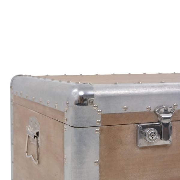 Aufbewahrungsbox Tannenholz Massiv 91x52x40 cm Braun