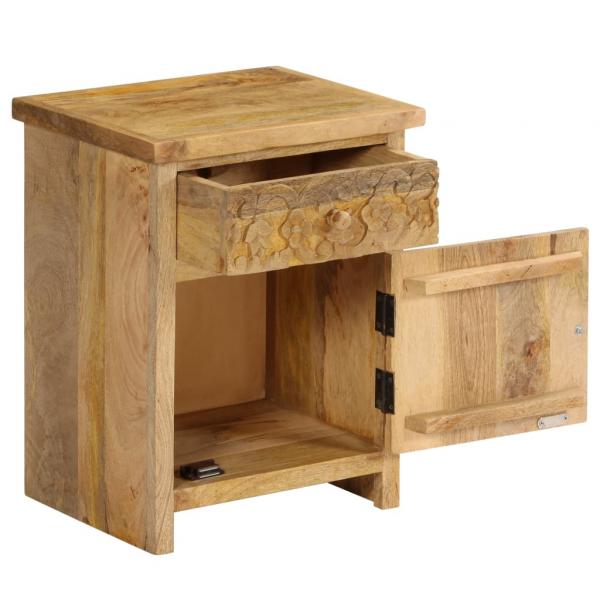 Nachttisch Massivholz Mango 40x30x50 cm