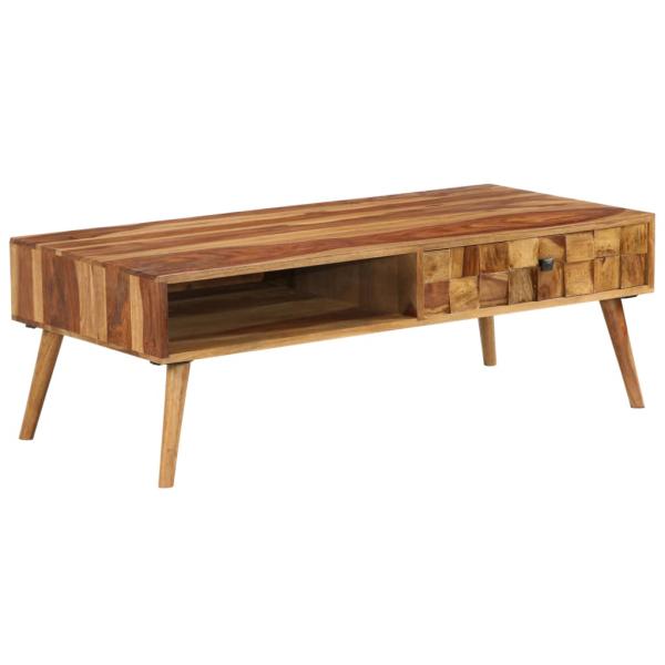 Couchtisch Massivholz Palisander Honigbraun 110x50x37 cm