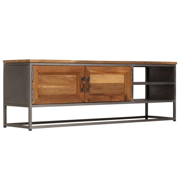 TV-Schrank Recyceltes Teakholz und Stahl 120x30x40 cm