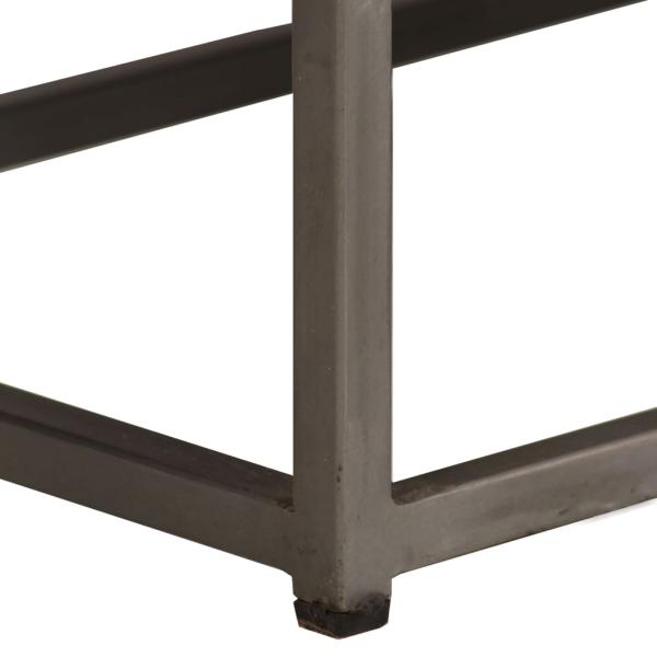 TV-Schrank Recyceltes Teakholz und Stahl 120x30x40 cm