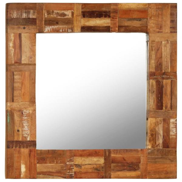 ARDEBO.de - Wandspiegel Altholz Massiv 60x60 cm