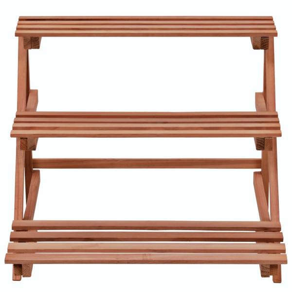 3-Tier Pflanzenständer Zedernholz 48x45x40 cm