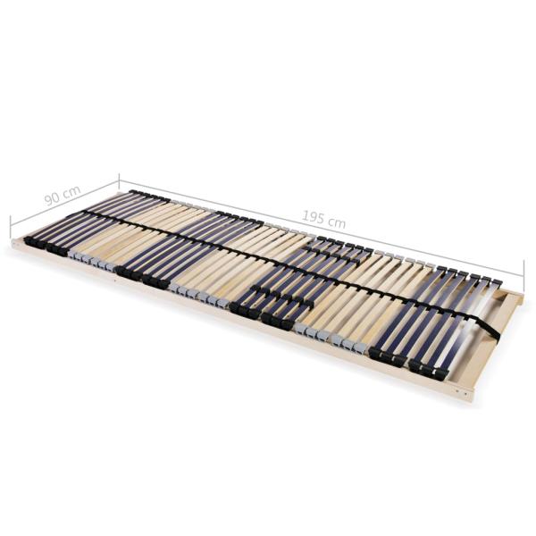 Lattenrost mit 42 Latten 7 Zonen 90x200 cm