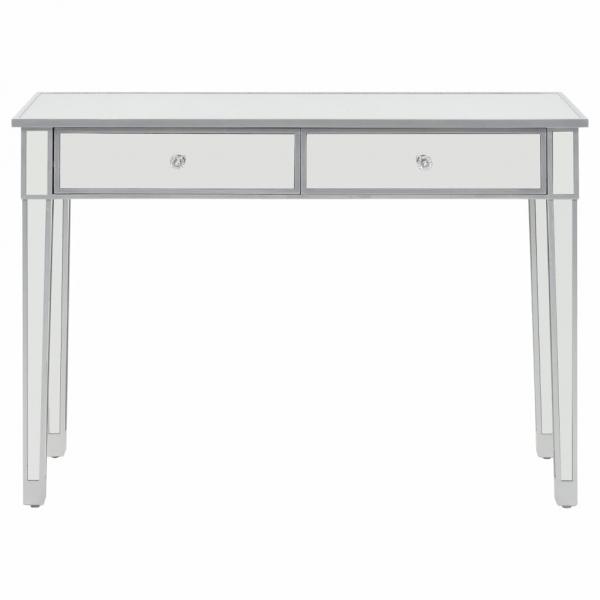 Verspiegelter Konsolentisch aus MDF und Glas 106,5x38x76,5 cm