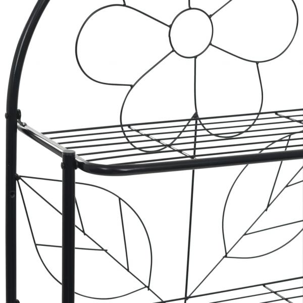 Toilettenregal Schwarz 60x33x174 cm