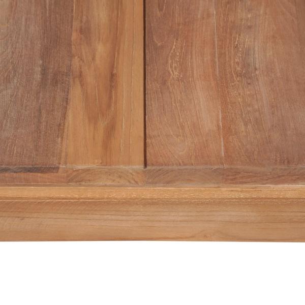 Couchtisch Teakholz Massiv mit Natürlichem Finish 60x60x40 cm