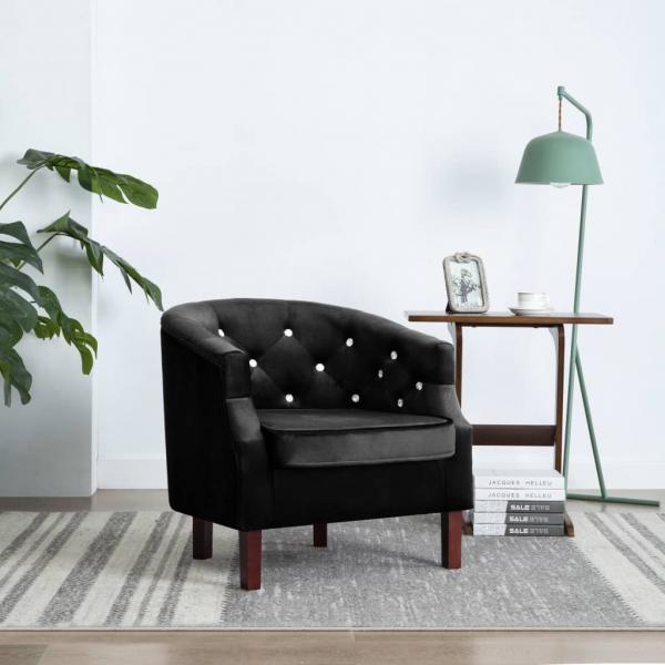 ARDEBO.de - Sessel Schwarz Samt