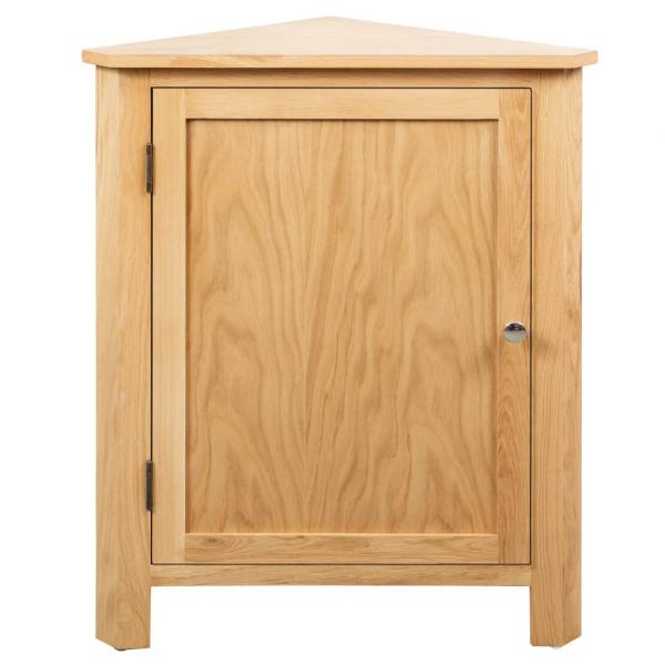 Eckschrank 59x45x80 cm Massivholz Eiche