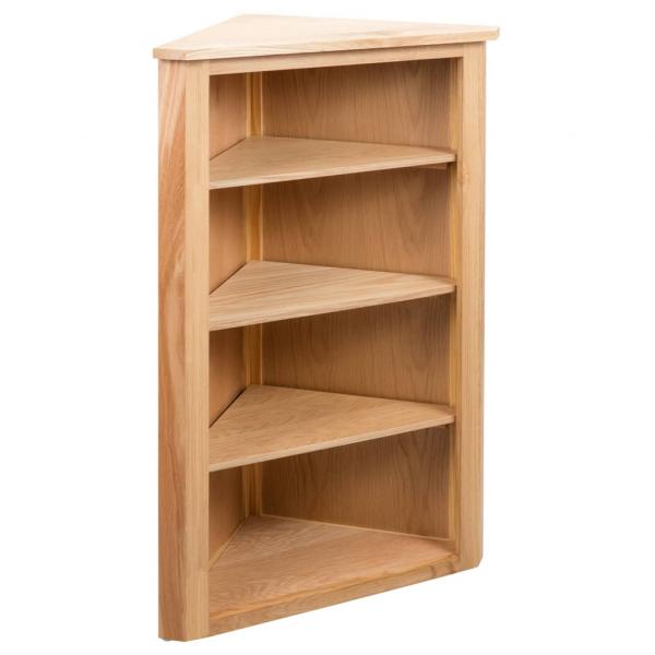 ARDEBO.de - Eckregal 59 x 36 x 100 cm Massivholz Eiche