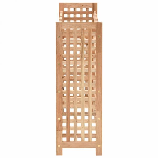 Weinregal für 25 Flaschen Nussbaumholz Massiv 63x25x73 cm