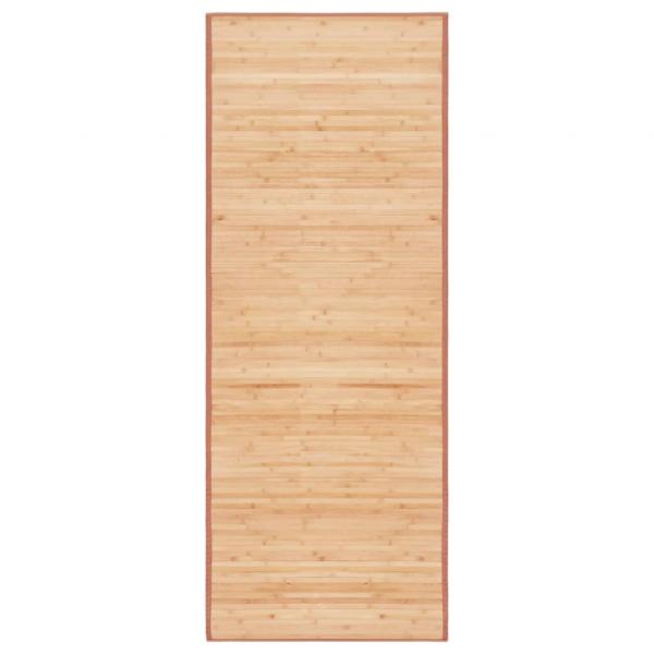 ARDEBO.de - Teppich Bambus 80x200 cm Braun