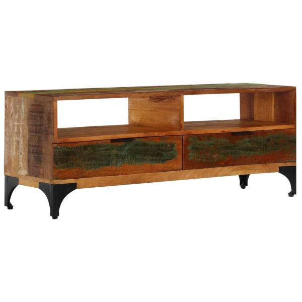 TV-Schrank 118x35x45 cm Altholz Massiv