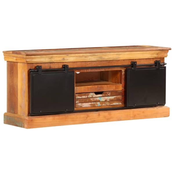 TV-Schrank 110x30x45 cm Altholz Massiv