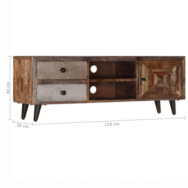 TV-Schrank 118×30×40 cm Massivholz Mango