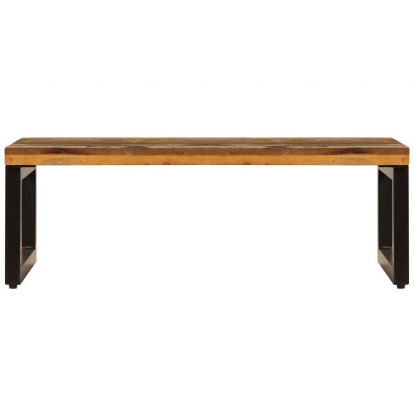 Couchtisch 100x50x35 cm Altholz und Stahl