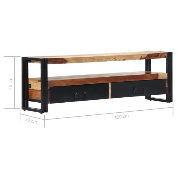 TV-Schrank 120×30×40 cm Massivholz