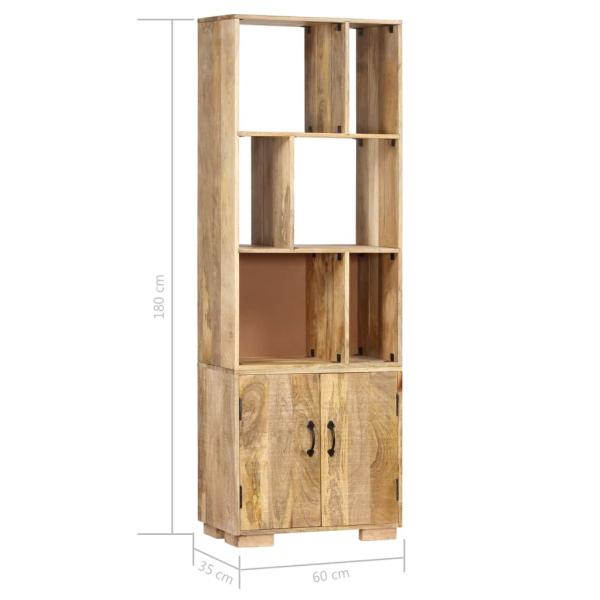 Bücherregal 60x35x180 cm Massivholz Mango