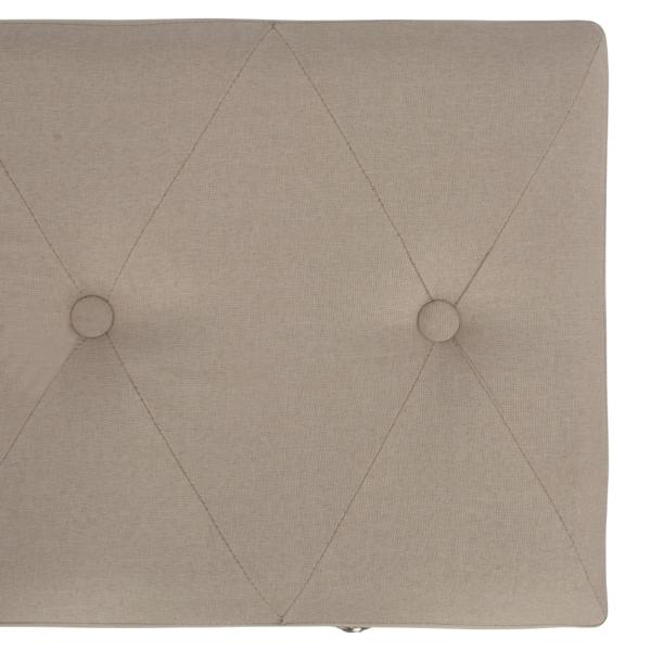 Hocker mit Stauraum 3 Stk. Beige Stoff